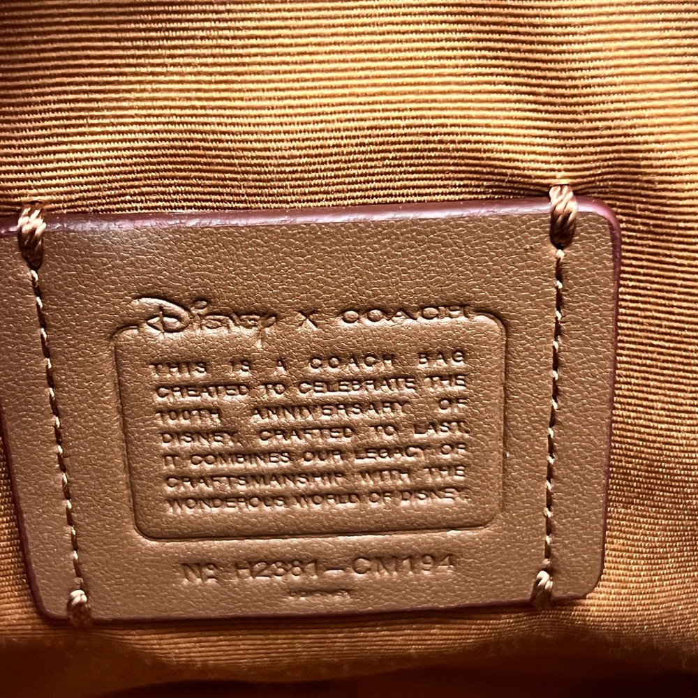 New Coach Mickey Red Round head Leather Crossbody Bag! - Picture 10 of 10